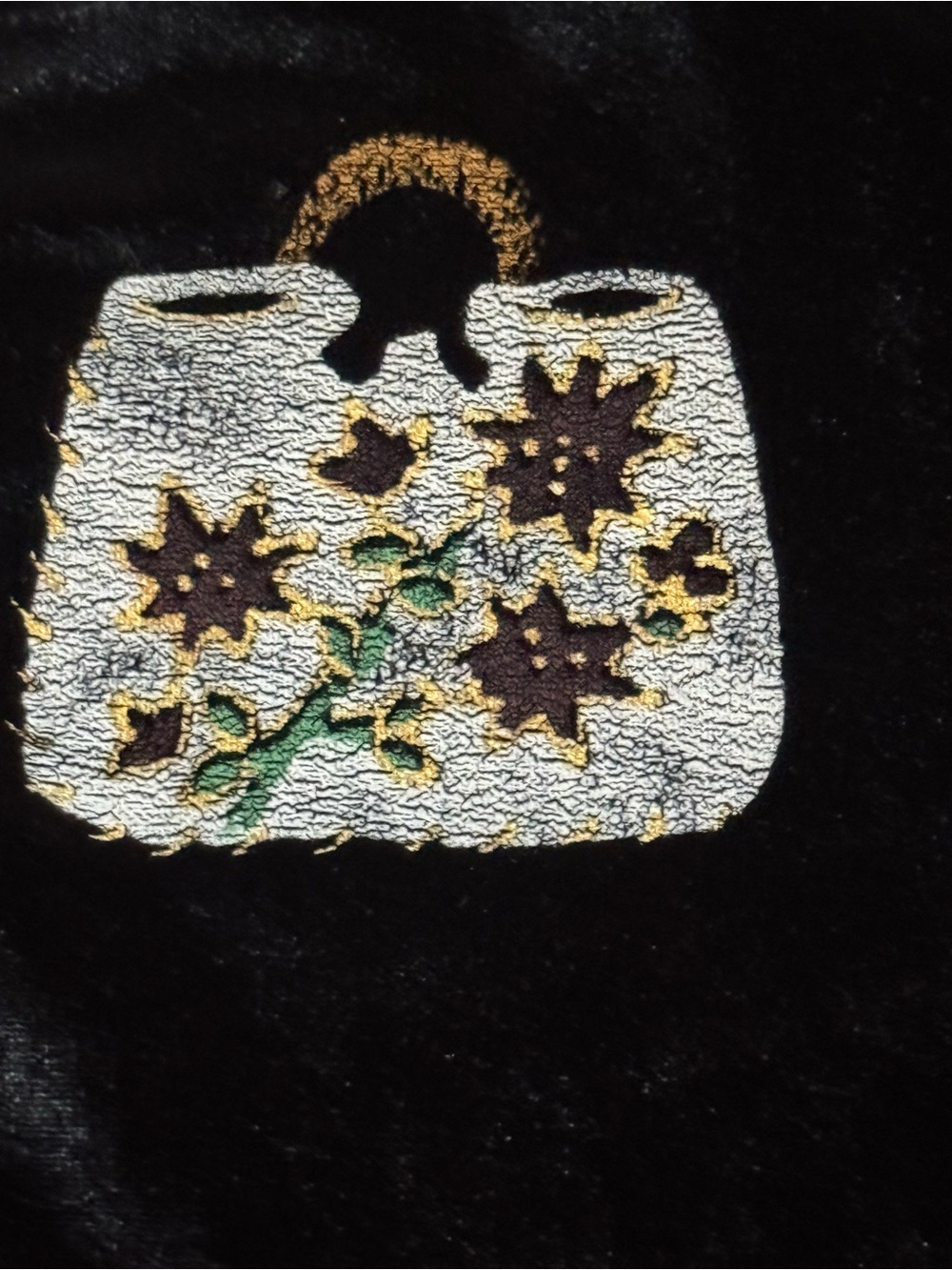 Vintage CoConut Bay Velvet Purse Print 2-Piece Pant Set Whimsical Artsy XL USA - Picture 9 of 9